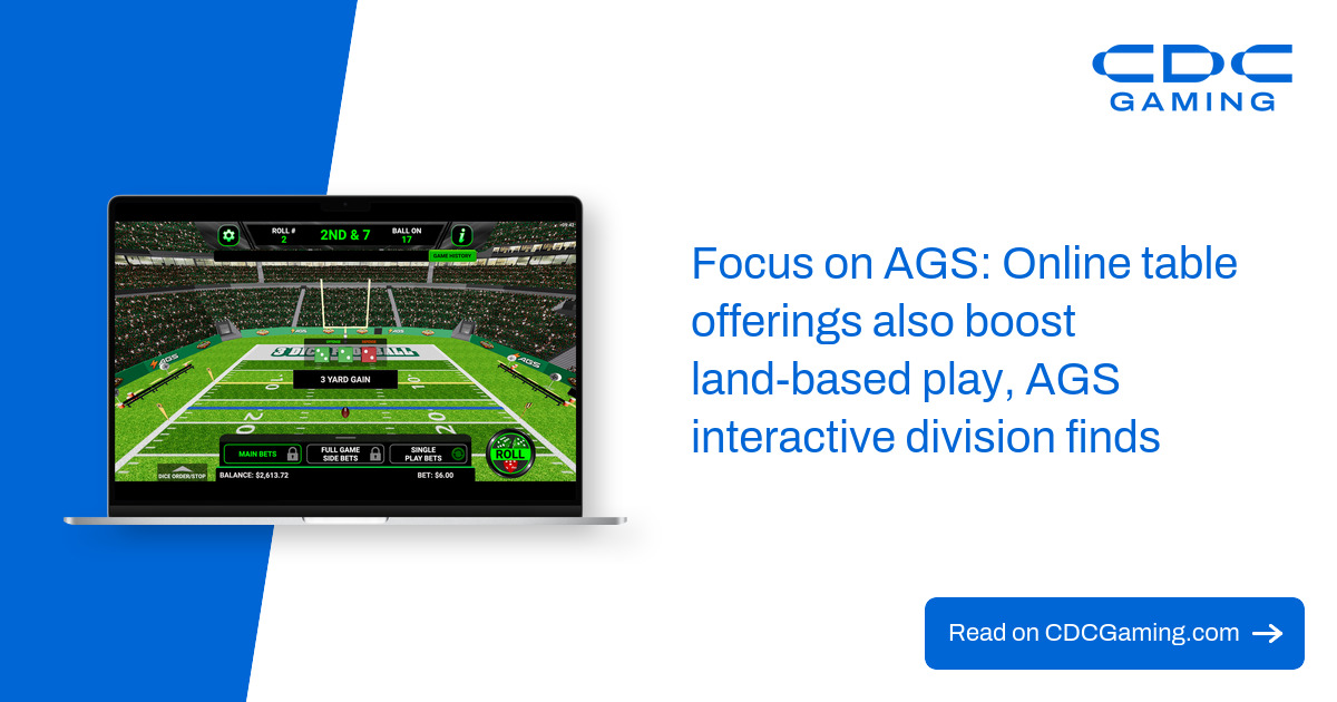 AGS Interactive Expands Land-Based Table Games Online