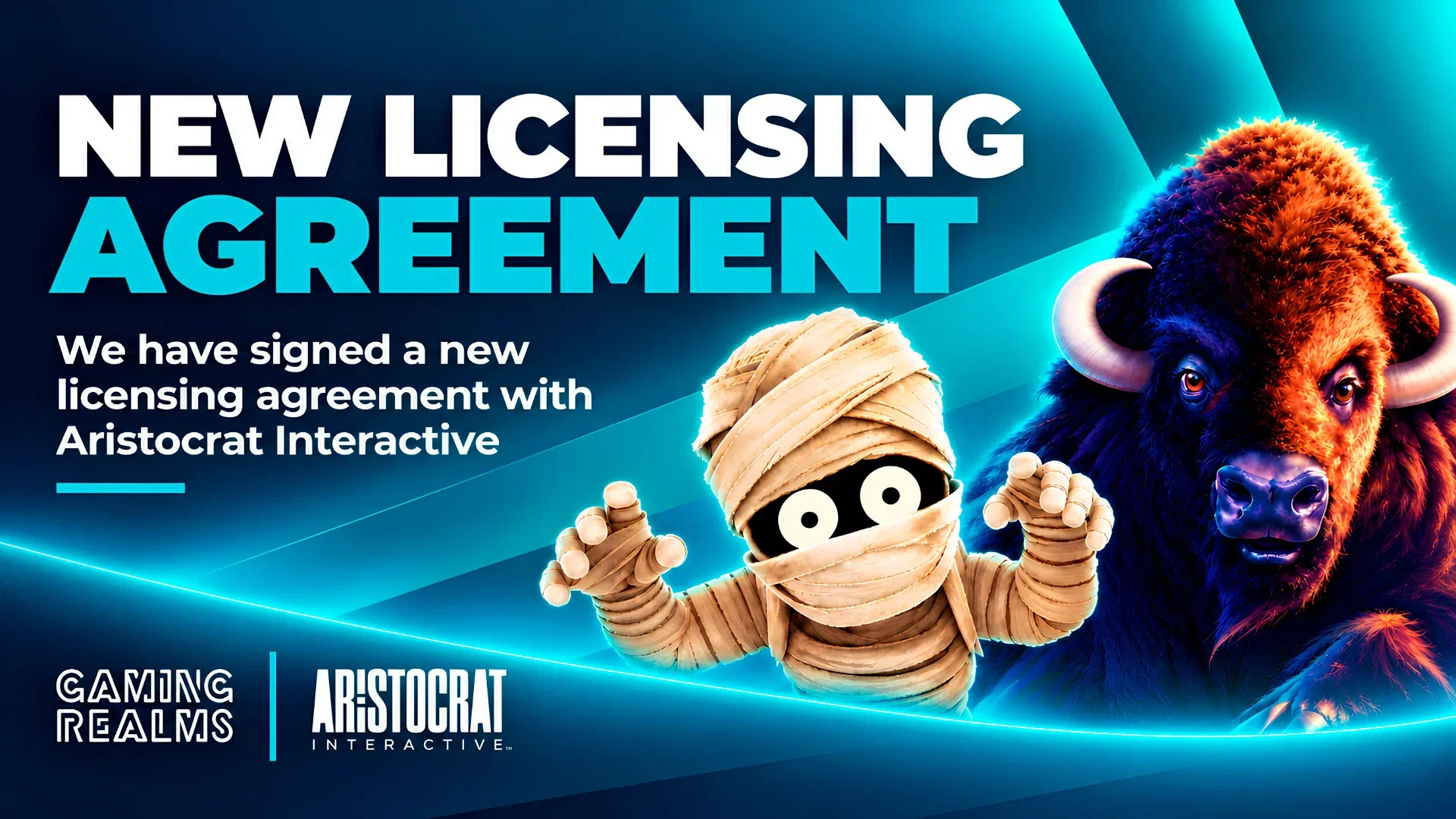 Aristocrat Interactive licenses Buffalo and Mo’ Mummy to Gaming Realms