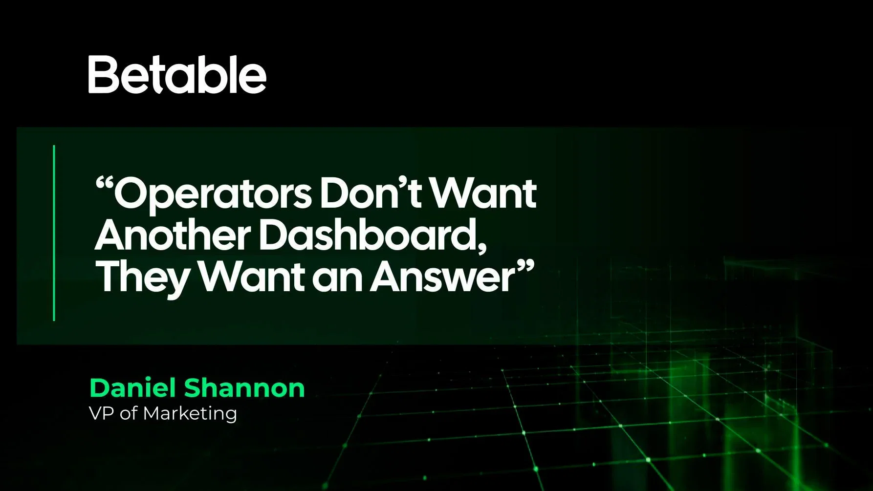 Betable to present single-stack platform and AI data layer at SBC Summit Lisbon
