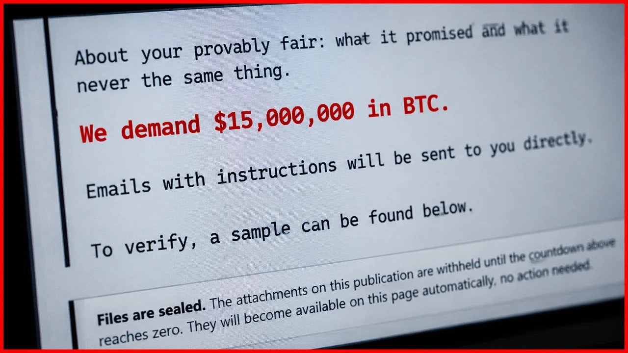 Crypto Casino Gamdom Faces $15M Bitcoin Ransom After Multimillion-Dollar Hack
