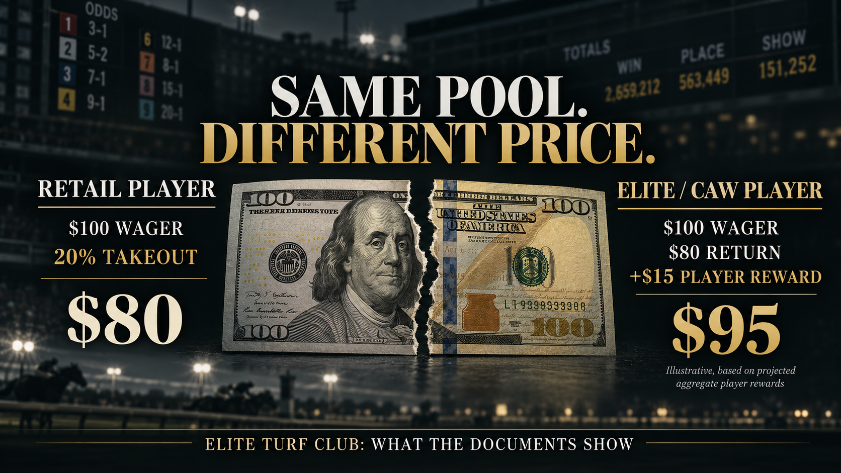 Elite Turf Club documents point to wagering infrastructure and API integration