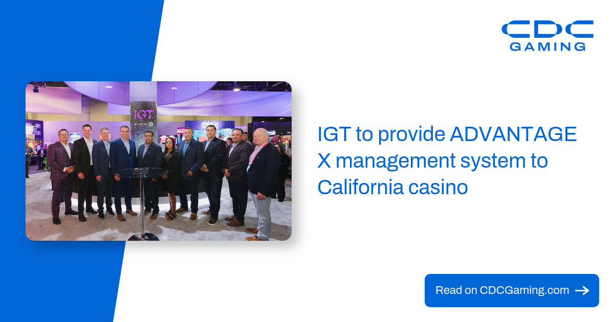 IGT to Provide ADVANTAGE X Management System to Soboba Casino Resort
