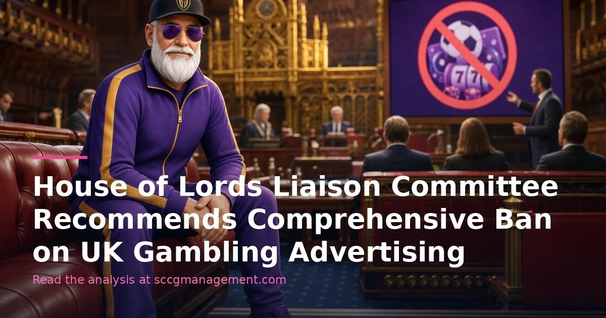 UK House of Lords committee recommends comprehensive gambling ad ban